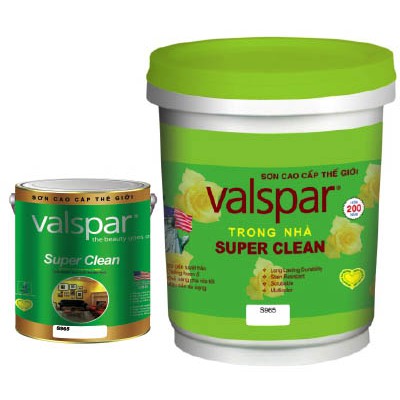 Sơn trung cấp Valspar Super Clean S965 1lít